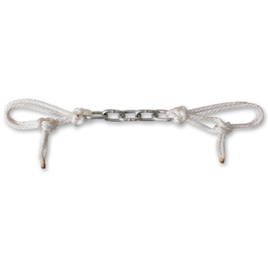 Martin Saddlery Curb Strap 5 Link Dog Chain W/Adjustable String Tie