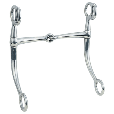 Weaver Leather Stainless Steel 6 1/2 X 8 Tom Thumb Snaffle - Hooves and Paws