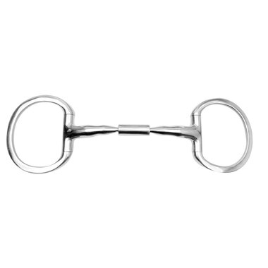 Myler Eggbutt Snaffle Without Hooks 5 1/2 Inch Mouth Copper Inlay Stainless Steel Mb 02-14mm