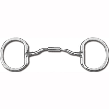 Myler Eggbutt Without Hooks With Stainless Steel Low Port Comfort Snaffle 6 Inch Mouth Copper Inlay Mb 04