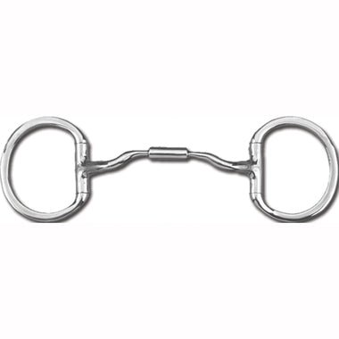 Myler Eggbutt Without Hooks With Stainless Steel Low Port Comfort Snaffle 5 Inch Mouth Copper Inlay Mb 04 - Hooves and Paws