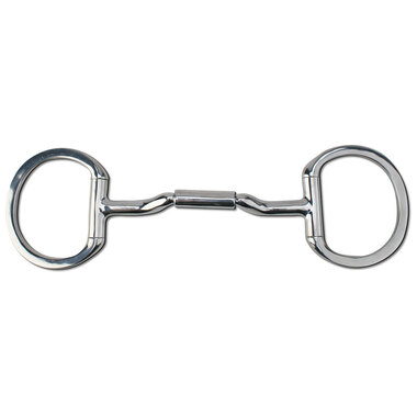 Myler Eggbutt Snaffle Without Hooks With 14mm Forward Tilted Port 5 1/2 Inch Mouth W/O Hooks Mb 36 - 14mm