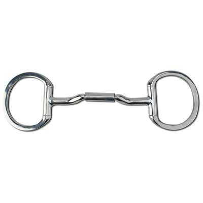 Myler Eggbutt Snaffle Without Hooks With 14mm Forward Tilted Port 5 Inch Mouth W/O Hooks Mb 36 - 14mm - Hooves and Paws