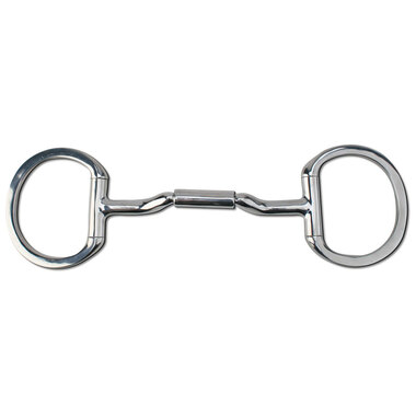 Myler Eggbutt Snaffle Without Hooks With 14mm Forward Tilted Port 5 Inch Mouth W/O Hooks Mb 36 - 14mm