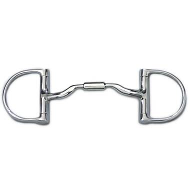 Myler English Pony Dee Without Hooks With Low Port Comfort Snaffle 4 1/4' Inch Mouth Mb 04