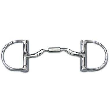 Myler English Pony Dee Without Hooks With Low Port Comfort Snaffle 4 1/2 Inch Mouth Copper Inlay Mb 04 - Hooves and Paws