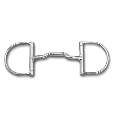 Myler English Pony Dee Snaffle Without Hooks 4 3/4 Inch Mouth Mb 06