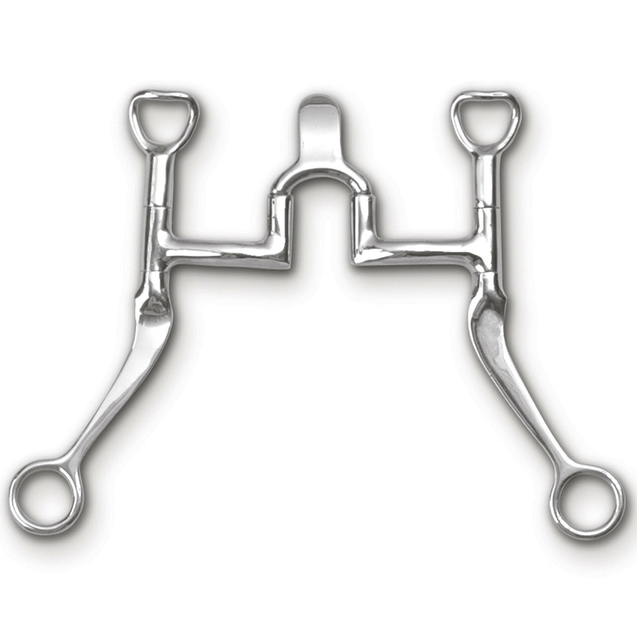 Myler Flat Shank With Sweet Iron Correctional Cathedral Port 5 Inch Mouth Curb Bit Stainless Steel Mb 29 - Hooves and Paws