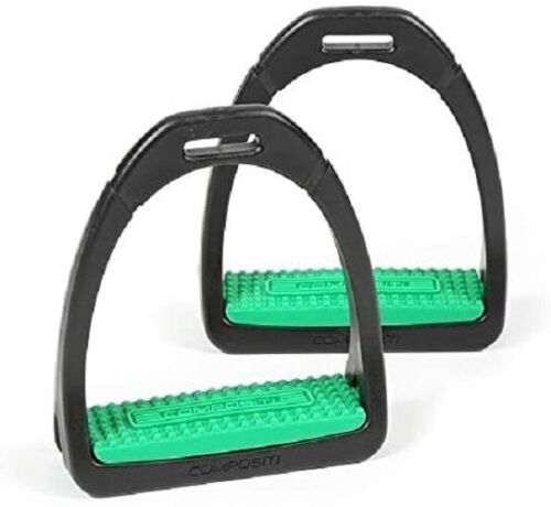 Shires Compositi Premium Profile Horse Equine Stirrups - Hooves and Paws