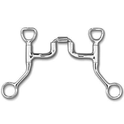 Myler Hbt Shank With Sweet Iron Correctional Tom Thumb Snaffle Ported Barrel 5 Inch Mouth Copper Inlay Mb 47pb - Hooves and Paws