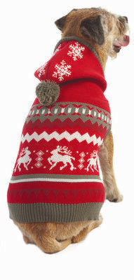 Ethical Dog Pet Christmas Holiday Sweater Red