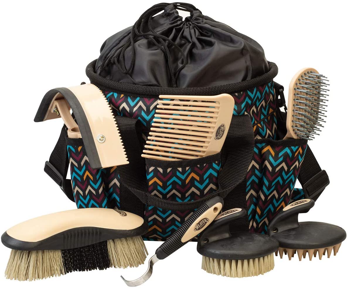 Weaver Leather Horse Equine Grooming Kit 7 - Piece Assortment - Hooves and Paws