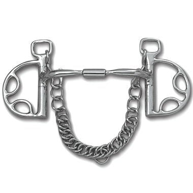 Myler Kimberwick With Stainless Steel English Comfort Snaffle Wide Barrel 5 Inch Mouth Copper Inlay Mb 02 - Hooves and Paws