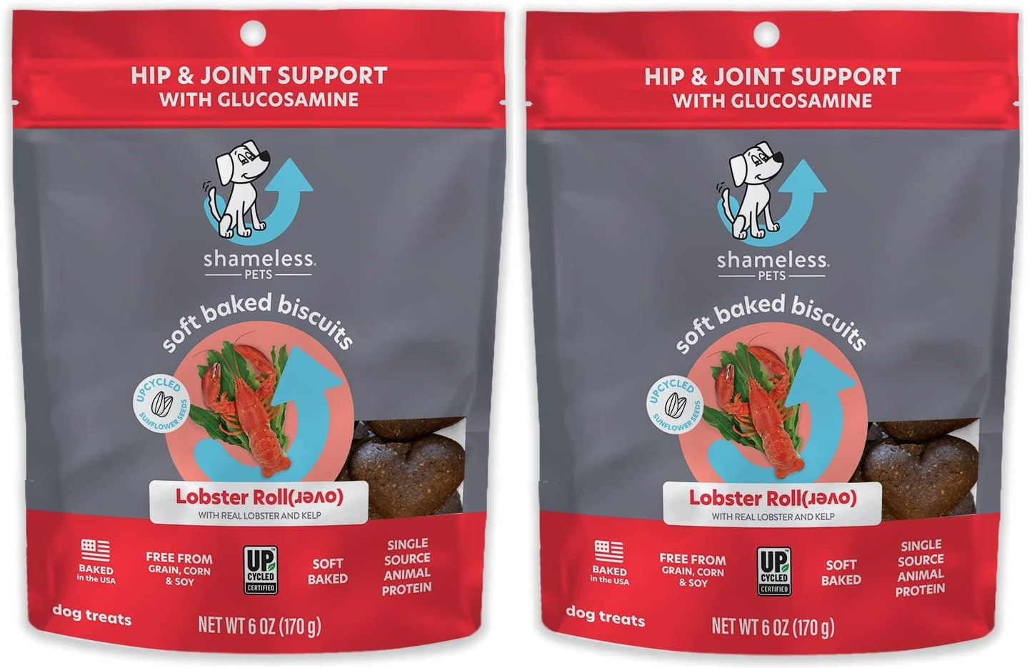 SHAMELESS PETS Soft Dog Treats - Natural Healthy Treats Grain Free Biscuits - Hooves and Paws