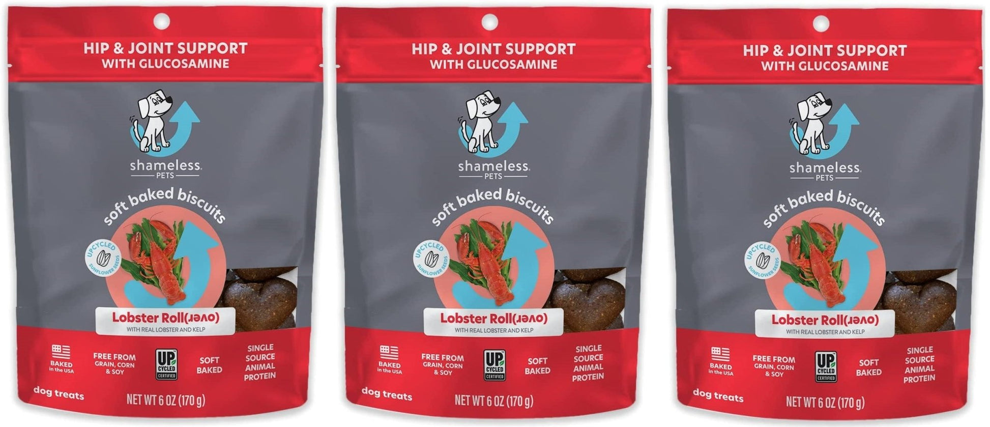 SHAMELESS PETS Soft Dog Treats - Natural Healthy Treats Grain Free Biscuits - Hooves and Paws