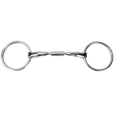 Myler Loose Ring Snaffle 5 1/2 Inch Mouth Copper Inlay Stainless Steel Mb 02-14mm