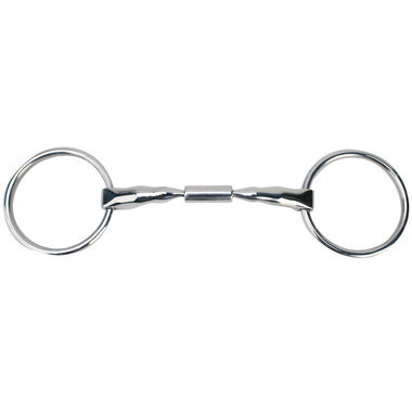 Myler Loose Ring Snaffle 5 Inch Mouth Copper Inlay Stainless Steel Mb 02-14mm