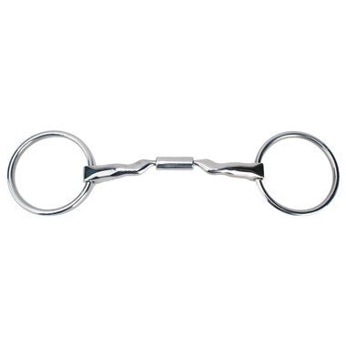 Myler Loose Ring Snaffle 5 1/2 Inch Mouth Copper Inlay Stainless Steel Mb 04 - 14mm - Hooves and Paws