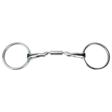 Myler Loose Ring Snaffle 6 Inch Mouth Copper Inlay Stainless Steel Mb 04-14mm