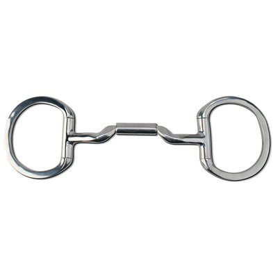 Myler Eggbutt Snaffle Without Hooks With 14mm Mullen Low Port Barrel 5 Inch Mouth W/O Hooks Mb 06 - 14mm - Hooves and Paws