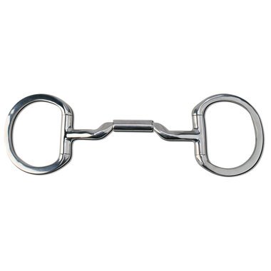 Myler Eggbutt Snaffle Without Hooks With 14mm Mullen Low Port Barrel 5 Inch Mouth W/O Hooks Mb 06 - 14mm - Hooves and Paws