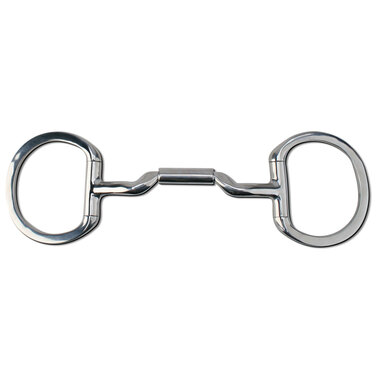 Myler Eggbutt Snaffle Without Hooks With 14mm Mullen Low Port Barrel 5 Inch Mouth W/O Hooks Mb 06 - 14mm