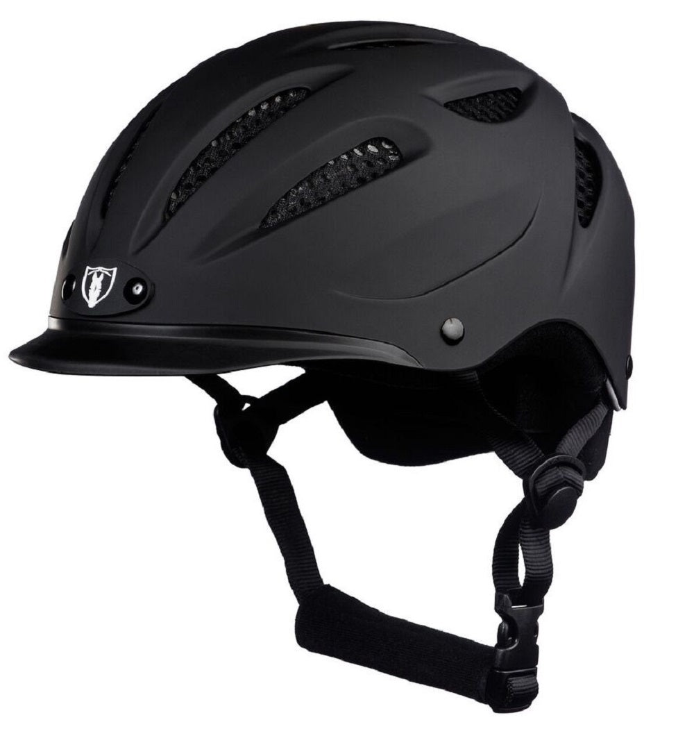 Tipperary Riding Helmet Sportage Low Profile Horse Safety Matte Black Toddler XXS Size 8600