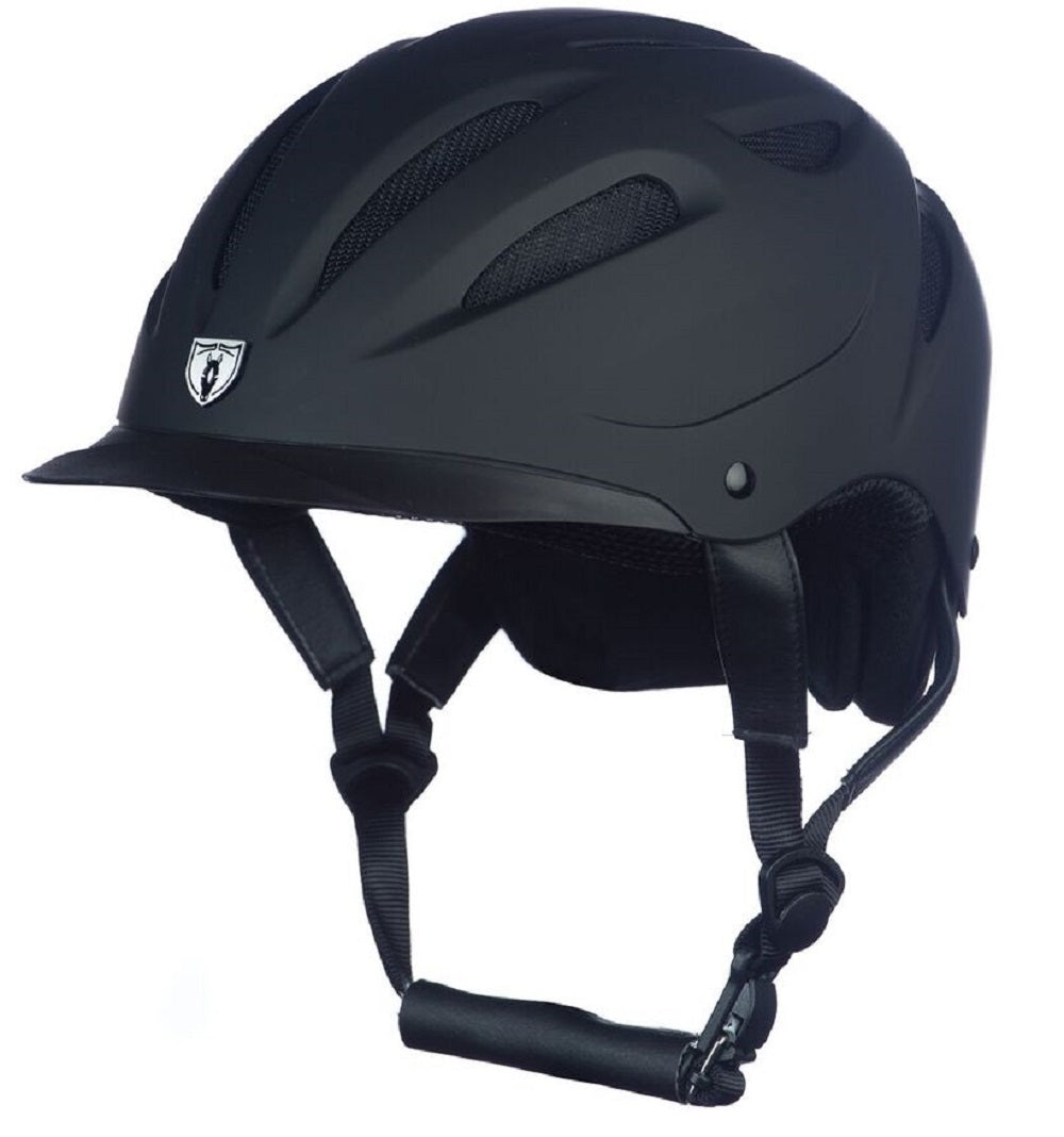 Tipperary Riding Helmet Sportage Hybrid Low Profile Horse Safety Black and Black 8700