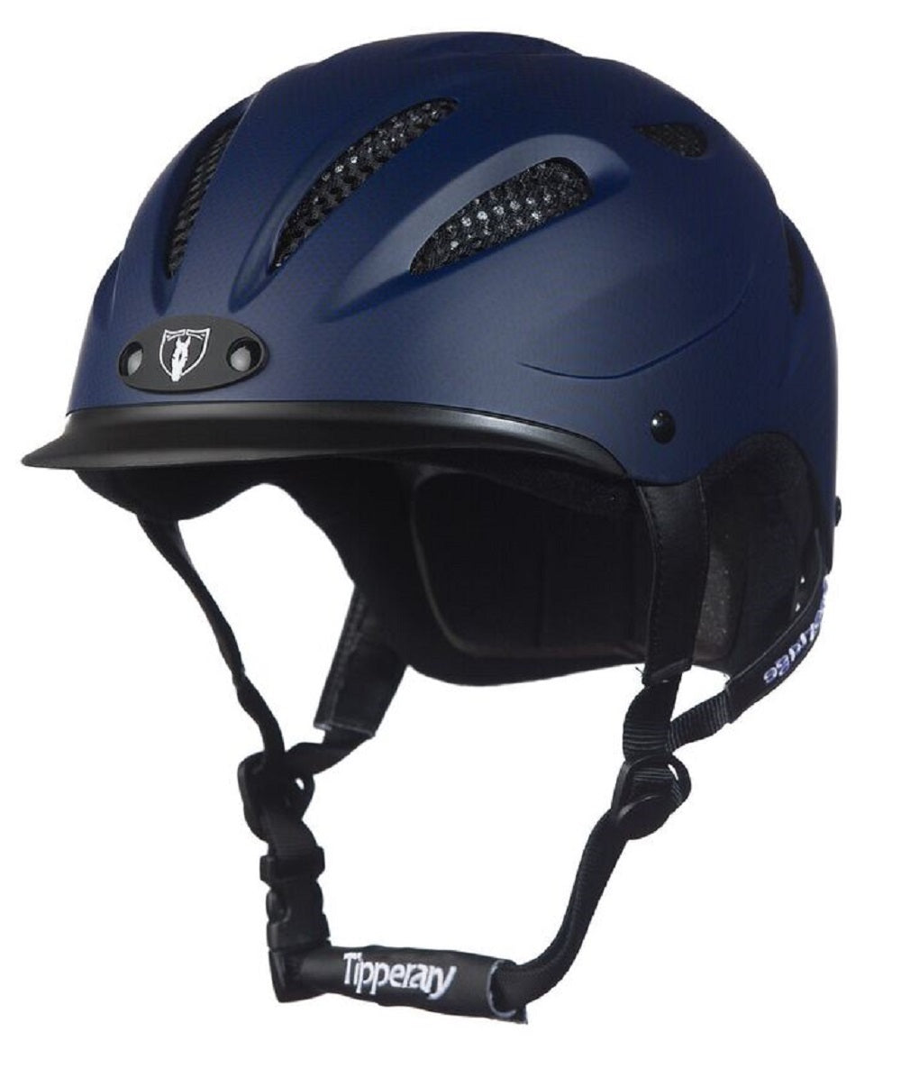Tipperary Riding Helmet Sportage Low Profile Horse Safety Navy Blue 8500