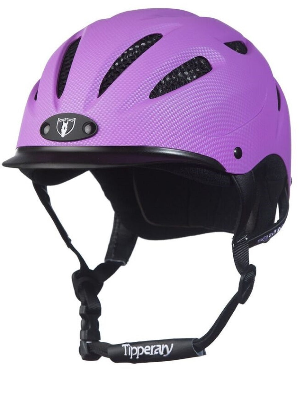 Tipperary Riding Helmet Sportage Low Profile Horse Safety Purple 8500