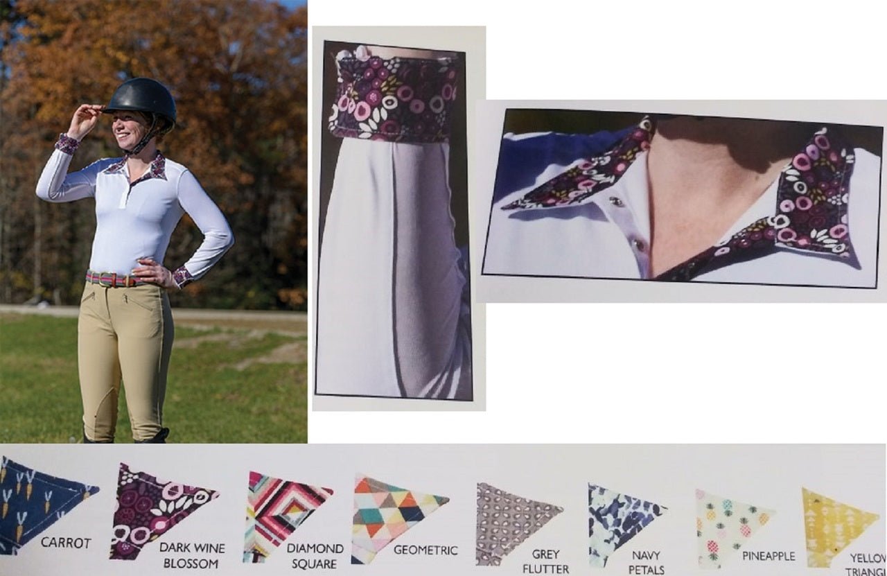 Shires Equestrian Style Show Shirt Long Sleeve Performance Wear Stretch Fabric 87896 - Hooves and Paws