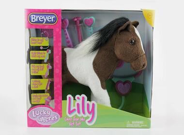 Breyer Plush Lily Care for Me Vet Set Horse 11" Play Toy Model #7296