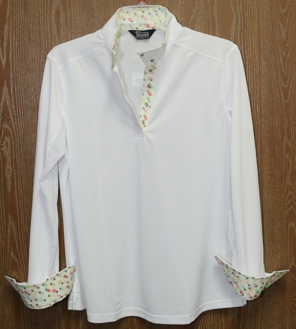 Shires Equestrian Style Show Shirt Long Sleeve Performance Wear Stretch Fabric 87896 - Hooves and Paws