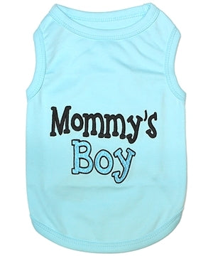 Parisian Pet Mommy's Boy Embroidered Tshirt