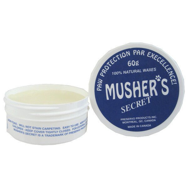 Mushers Secret Paw Protection Wax Dog Moisturizer Invisible Boots Pet Puppy Snow 60 Gram 2 Pack - Hooves and Paws
