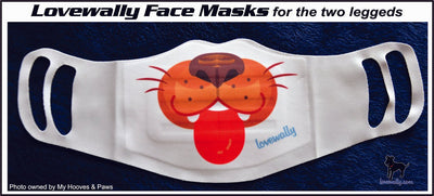 Lovewally Face Mask Nose Mouth Cover Safety Protection Adult Stretches Washable and Reusable - Hooves and Paws