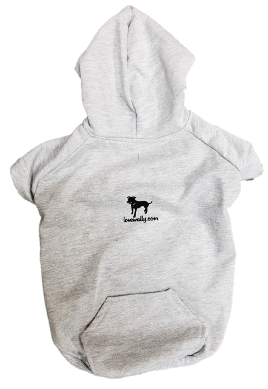 Lovewally Dog Pet Hoodie Sweatshirt Comfortable Grey Jacket - Hooves and Paws