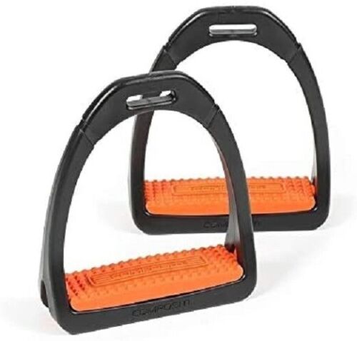 Shires Compositi Premium Profile Horse Equine Stirrups - Hooves and Paws