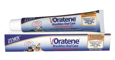 Zymox Oratene Brushless Oral Gel Toothpaste Formula Pet Dog 2.5 oz Tube - Hooves and Paws