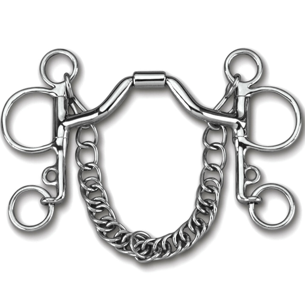 Myler Pelham With Stainless Steel Ported Barrel English Bit 5 1/2 Inch Mouth Copper Inlay Mb 33 - Hooves and Paws