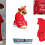 Doggie Design Dog Pjs Pet Pajamas Clothes Holiday Christmas Thermal Santas Lil Helper Embroidered - Hooves and Paws
