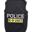 Parisian Pet Police K9 Embroidered Tshirt - Hooves and Paws