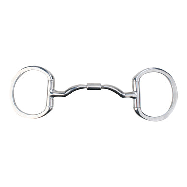 Myler Eggbutt Snaffle Without Hooks With Wide Ported Barrel 5 1/2 Inch Mouth Mb 33wl