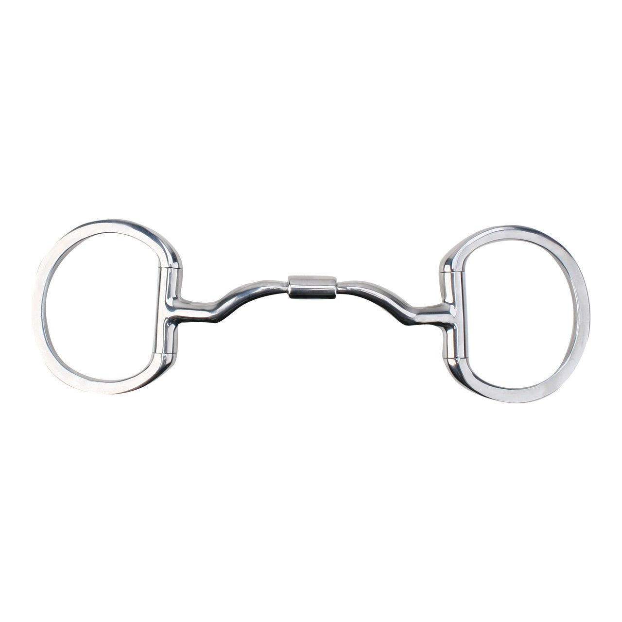 Myler Eggbutt Snaffle Without Hooks With Wide Ported Barrel 5 Inch Mouth Mb 33wl - Hooves and Paws