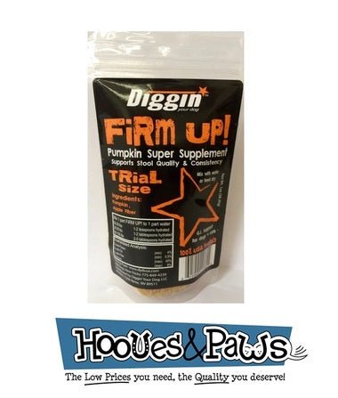 Diggin Your Dog Firm up Pumpkin Dog Pet Cat Digestive Tract Health 1oz USA made - Hooves and Paws