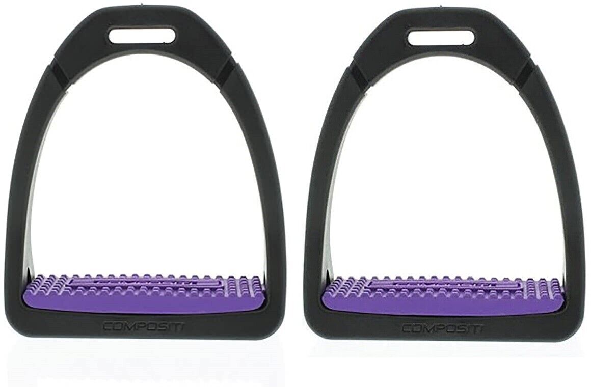 Shires Compositi Premium Profile Horse Equine Stirrups - Hooves and Paws