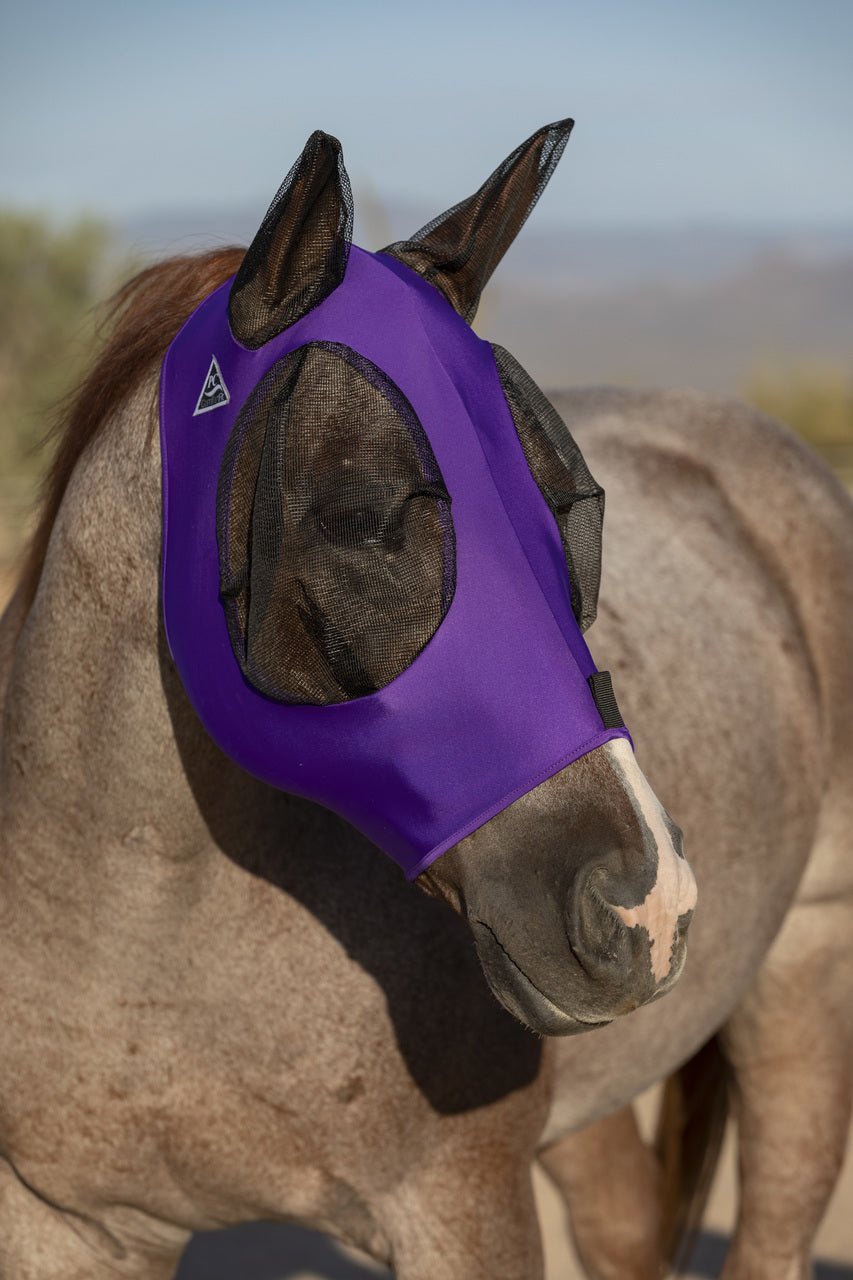 Professional's Choice Comfort Fit Horse Lycra Fly Mask with Ears All Sizes - Hooves and Paws