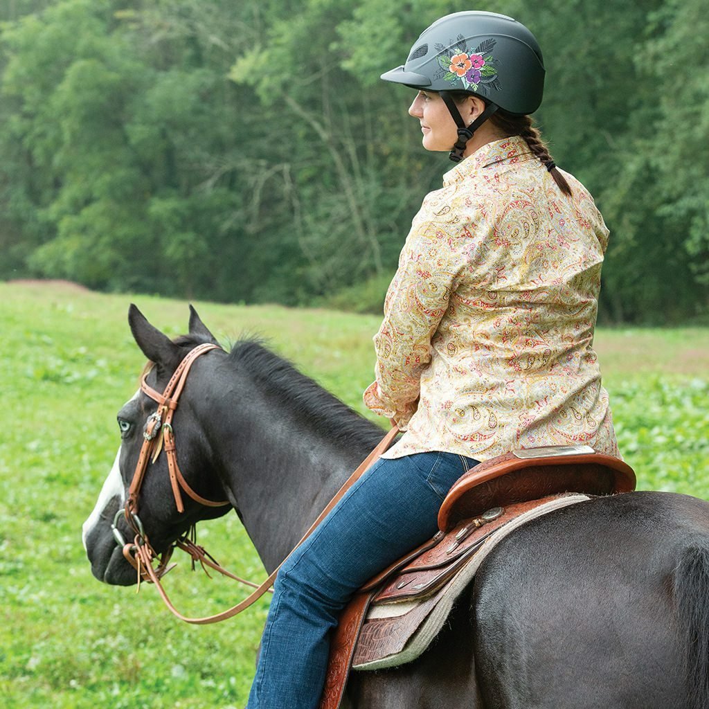 Troxel Low Profile Western Safety Riding Helmet Rebel - Hooves and Paws