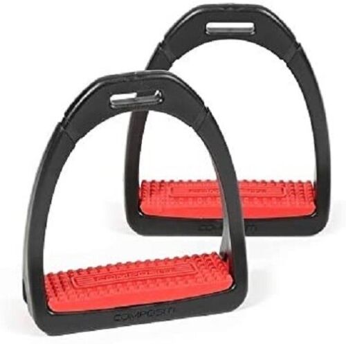 Shires Compositi Premium Profile Horse Equine Stirrups - Hooves and Paws