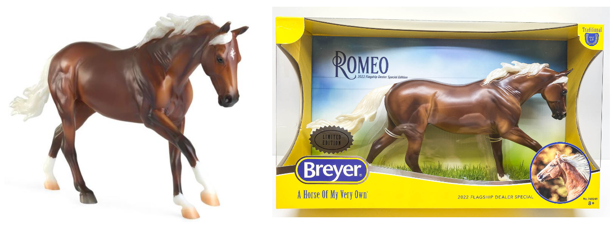 Breyer Horses Traditional Series Romeo 2022 Flagship Dealer Special #760249